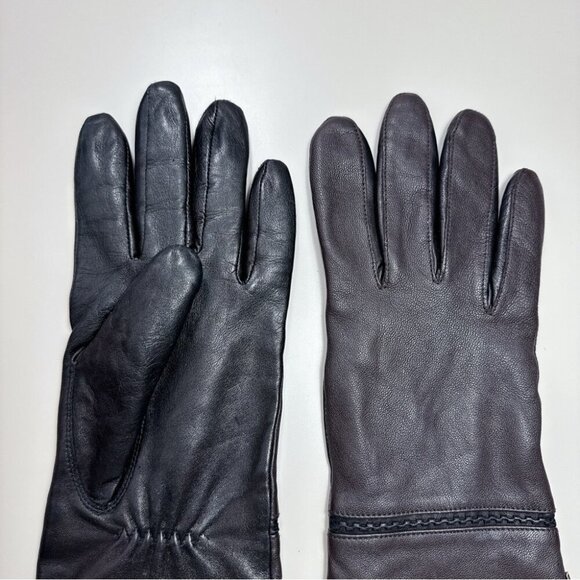 Auclair Womens Size 8 Leather Black Light Weight Driving Gloves - Picture 6 of 11